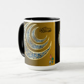 Ramadan Mubarak-ontwerp – Mooie islamitische wasse Mok (Voorkant links)