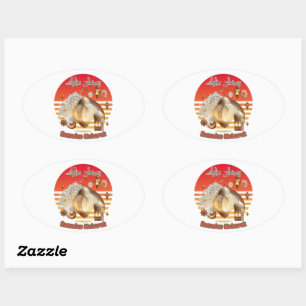 RAMADAN MUBARAK OVALE STICKER