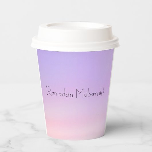 Ramadan Mubarak Paper Cups Papieren Bekers (Voorkant)
