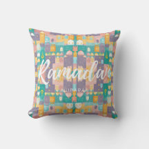 Ramadan Mubarak Pastel Kleuren Kussen