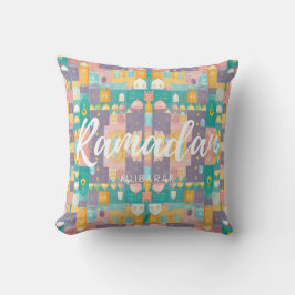 Ramadan Mubarak Pastel Kleuren Kussen