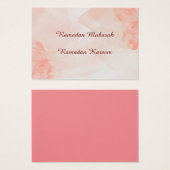 Ramadan Mubarak pastelkleuren Visitekaartje (Voorkant /achterkant)