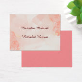 Ramadan Mubarak pastelkleuren Visitekaartje (Bureau)