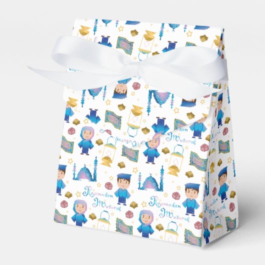 Ramadan Mubarak Pattern Bedankdoosjes (Voorkant Zijde)