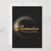 Ramadan MubaraK Personalized Holiday  Card Feestdagenkaart (Voorkant)