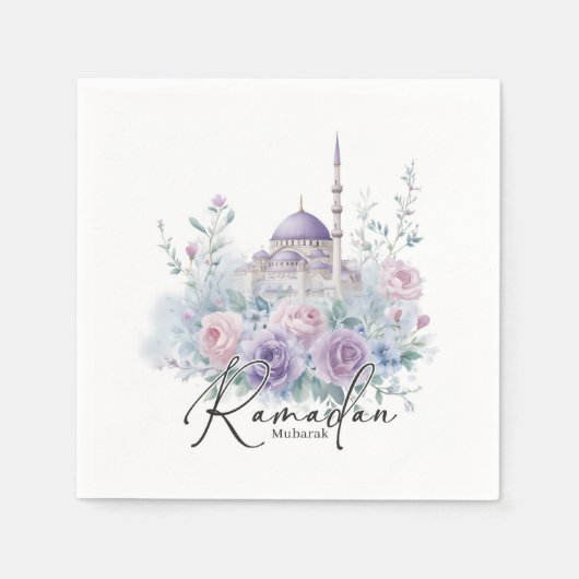 Ramadan Mubarak Personalized Islamic Party Decor Servet (Voorkant)