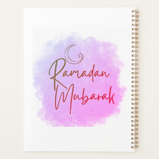 Ramadan mubarak planner (Achterkant)