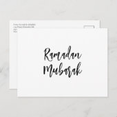 Ramadan Mubarak Ramadan Kareem Eenvoudige minimali Briefkaart (Voorkant / Achterkant)