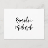 Ramadan Mubarak Ramadan Kareem Eenvoudige minimali Briefkaart (Voorkant)