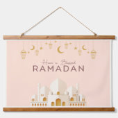Ramadan Mubarak | Ramadan Kareem Hangend Wandkleed (Voorkant)