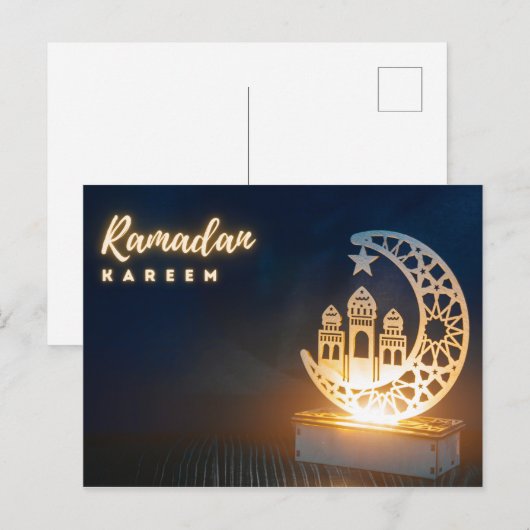 Ramadan Mubarak | Ramadan Kareem Holiday Briefkaar Briefkaart (Voorkant / Achterkant)