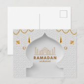 Ramadan Mubarak | Ramadan Kareem Holiday Briefkaart (Voorkant / Achterkant)