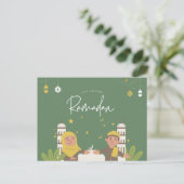 Ramadan Mubarak | Ramadan Kareem Holiday Postcard Briefkaart (Staand voorkant)