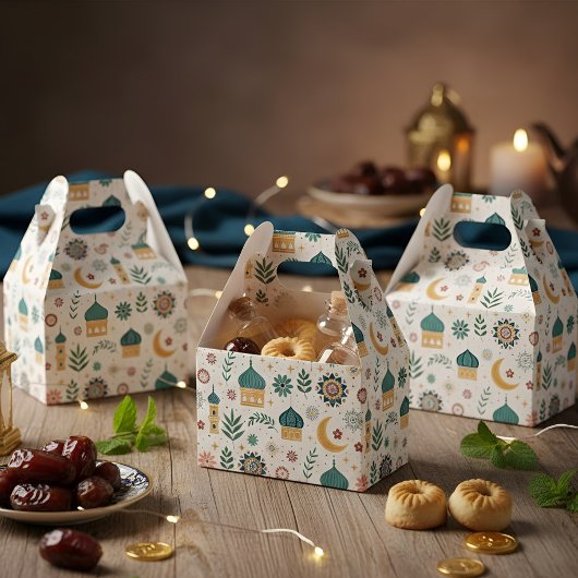 Ramadan Mubarak -Ramadan Kareem -Iftar Favor Boxes Bedankdoosjes