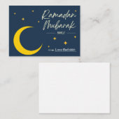 Ramadan Mubarak| Ramadan Kareem Notitiekaartje (Voorkant / Achterkant)