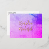 Ramadan Mubarak Ramadan Kareem  Roos Gold Folie Feestdagen Briefkaart (Voorkant / Achterkant)