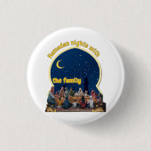 RAMADAN MUBARAK RONDE BUTTON 3,2 CM (Voorkant)