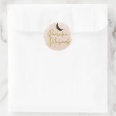 Ramadan Mubarak Ronde Sticker (Tas)