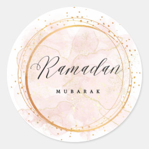 RAMADAN MUBARAK RONDE STICKER