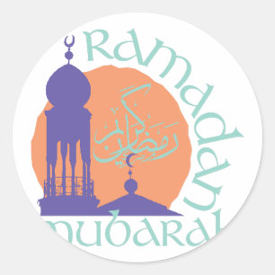 Ramadan Mubarak Ronde Sticker