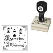 Ramadan Mubarak Rubberstempel (Gestempeld)