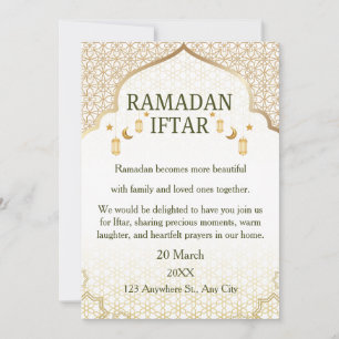 Ramadan Mubarak Uitnodigingen – Elegante Familie I