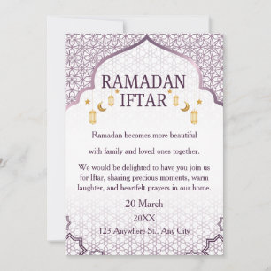 Ramadan Mubarak Uitnodigingen – Elegante Familie I