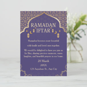 Ramadan Mubarak Uitnodigingen – Elegante Familie I