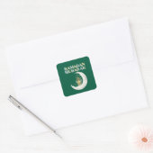 Ramadan Mubarak Vierkante Sticker (Envelop)