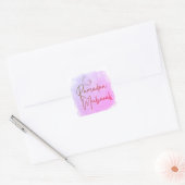 Ramadan Mubarak Vierkante Sticker (Envelop)