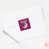 Ramadan Mubarak Vierkante Sticker (Envelop)