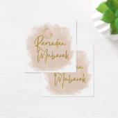 Ramadan mubarak vierkante visitekaartjes (Bureau)