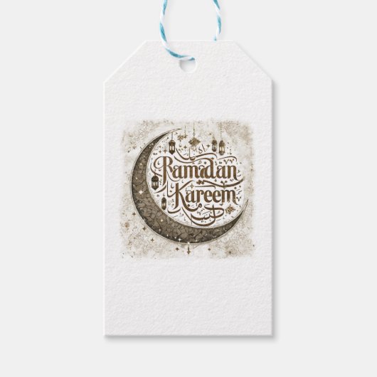 Ramadan Mubarak viert traditionele lantaarns Cadeaulabel (Voorkant)
