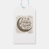 Ramadan Mubarak viert traditionele lantaarns Cadeaulabel (Achterkant)