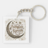 Ramadan Mubarak viert traditionele lantaarns Sleutelhanger (Achterkant)