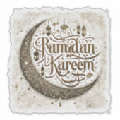 Ramadan Mubarak viert traditionele lantaarns Sticker (Voorkant)