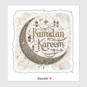 Ramadan Mubarak viert traditionele lantaarns Sticker (Vel)