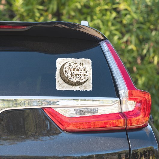 Ramadan Mubarak viert traditionele lantaarns Sticker (Auto Zijkant)