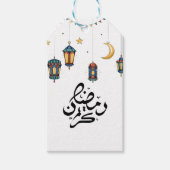 Ramadan Mubarak wenskaart Cadeaulabel (Voorkant)