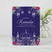 Ramadan Mubarak wenskaart  Feestdagenkaart (Staand voorkant)