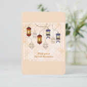 Ramadan Mubarak wenskaart Kaart (Staand voorkant)