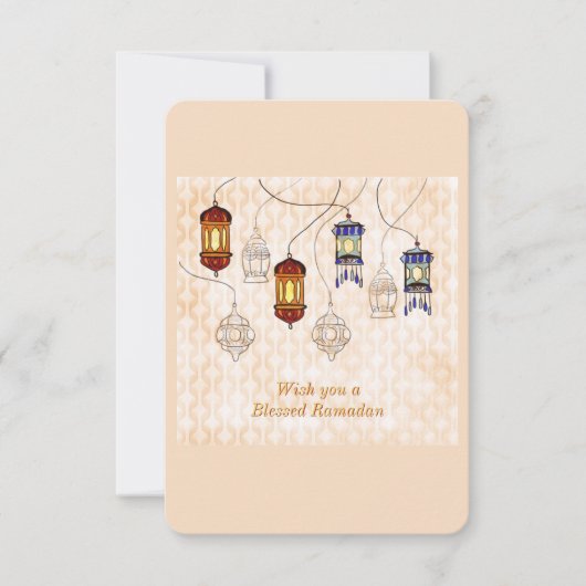 Ramadan Mubarak wenskaart Kaart (Voorkant)