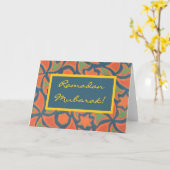 Ramadan Mubarak wenskaart Kaart (Gele Bloem)
