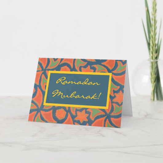 Ramadan Mubarak wenskaart Kaart (Voorkant)