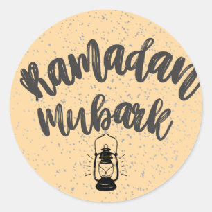 Ramadan mubark ronde sticker