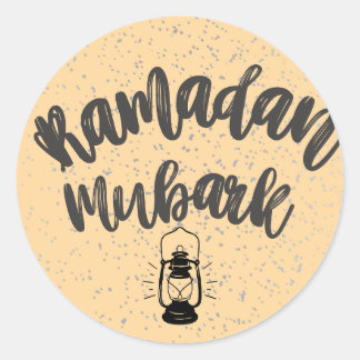 Ramadan mubark ronde sticker