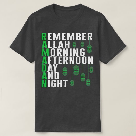 Ramadan Muslim Day Night Prabic Islam Isla T-shirt (Design voorkant)