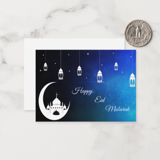 Ramadan Muslim Islam Notitiekaartje (Voorkant / Achterkant in situ)