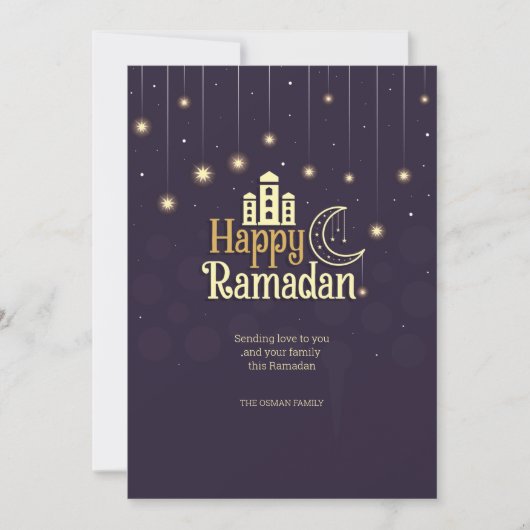 Ramadan Night Holiday Card Feestdagenkaart (Voorkant)