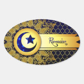 Ramadan Ovale Sticker (Voorkant)